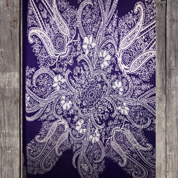 Chico’s Paisley Handkerchief Vest Purple - Picture 6 of 6